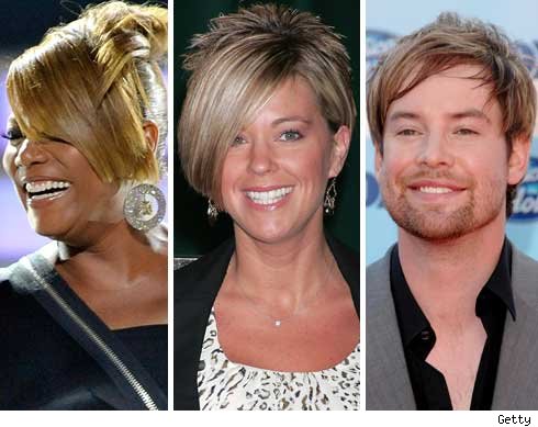 Queen Latifah, Kate Gosselin and David Cook