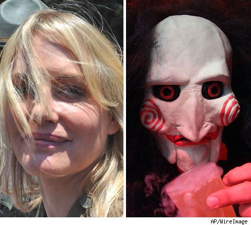 Daryl Hannah and the Saw mask