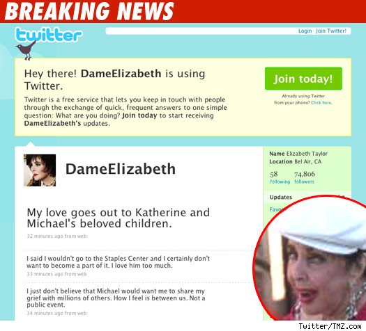 Elizabeth Taylor Twitter Elizabeth Taylor Twitter