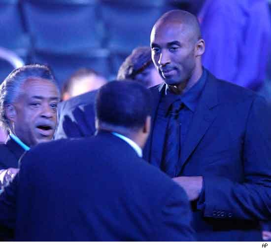 Sharpton & Kobe at Michael's Memorial Rev. Al Sharpton and Kobe Bryant