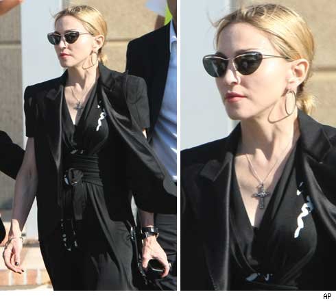 Madonna Visits Injured Stage Workers Madonna
