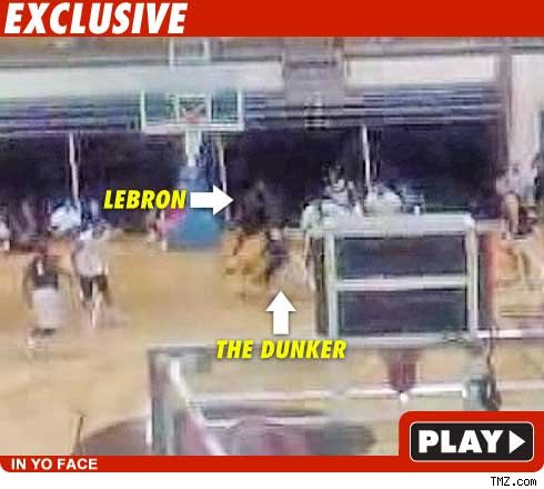 LeBron James -- The Secret Dunk EXPOSED! Lebron James: Click to watch