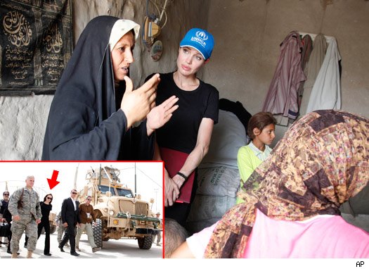 Bombshell in Baghdad -- Angelina Targets Iraq Angelina Jolie Tours Iraq