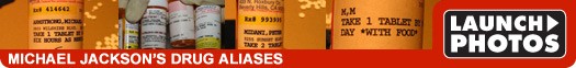Michael Jackson's Drug Aliases MIchael Jackson Drug Aliases