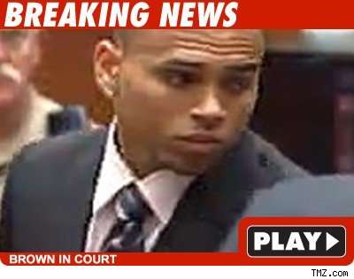 Chris Brown Sentencing -- Delayed Chris Brown: Click to watch