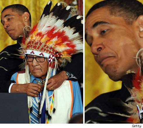 Barack Obama -- Plains Indian Giver Barack Obama