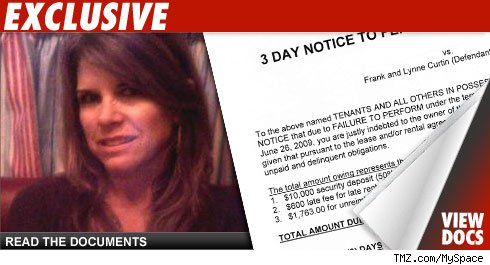 Lynne Curtain eviction notice: Click to launch