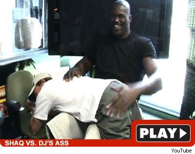 Shaq to DJ -- Spank You Very Much Shaq: Click to watch