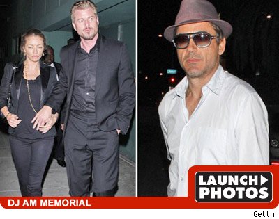 DJ AM Gets Love from Downey Jr., Mayer, Lohan DJ AM Memorial: Click to launch