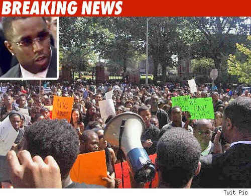 Diddy to Howard U -- No Justice, No Peace! Diddy