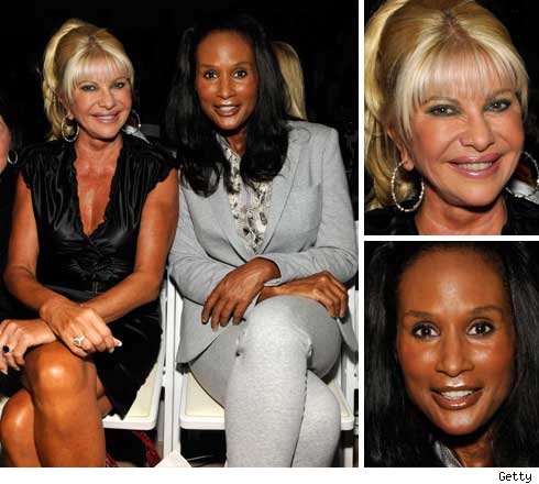 Ivana Trump and Beverly Johnson