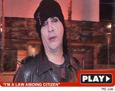 Manson on Sick Video -- That Snot Me! Marilyn Manson: Click to watch