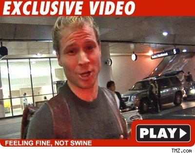 Swine Flu Carrying Littrell -- Airborne Toxic Event Brian Littrell: Click to watch