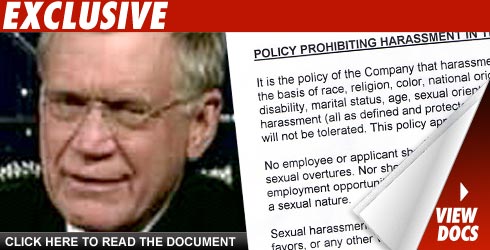 Worldwide Pants' Sex Policy -- Yes Means Yes David Letterman