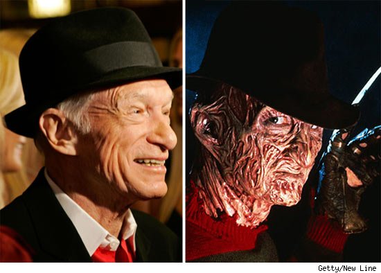 Hugh Hefner -- Nightmare? Hugh Hefner and Freddy Krueger