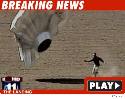 Balloon landing: Click to watch