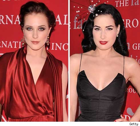 Evan Rachel Wood and Dita Von Teese