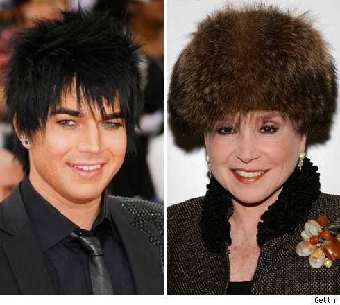 Adam Lambert and Cindy Adams
