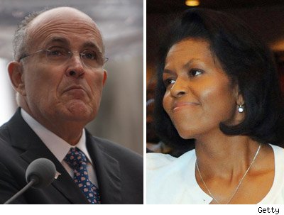 Giuliani Ousted For Obama Rudy Giuliani, Michelle Obama
