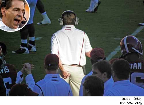Nick Saban -- Struggling Near the End Zone Nick Saban