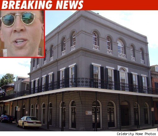 Nic Cage -- Homeless in New Orleans Nicholas Cage