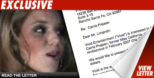 Porn Company Gives Carrie Prejean the Hard Sell Carrie Prejean