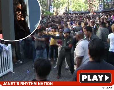 Janet Jackson Watches Janet Flash Mob Janet Jackson