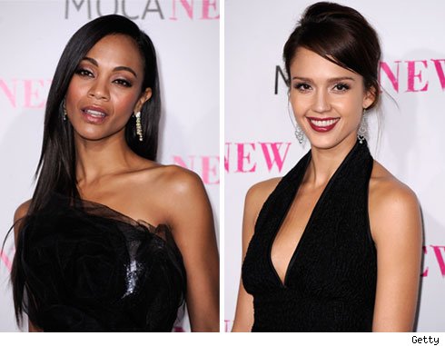 Zoe vs. Jessica -- Who'd You Rather?! Zoe Saldana, Jessica Alba