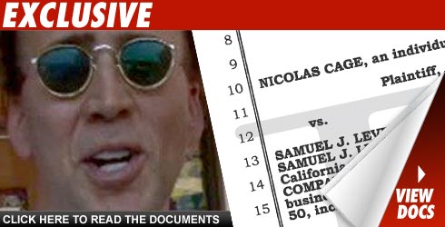 Cage's Manager: Nic Was Broke As a Joke Nicolas Cage doc's