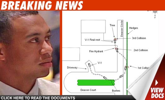 Tiger Woods Crash Report -- the collision course