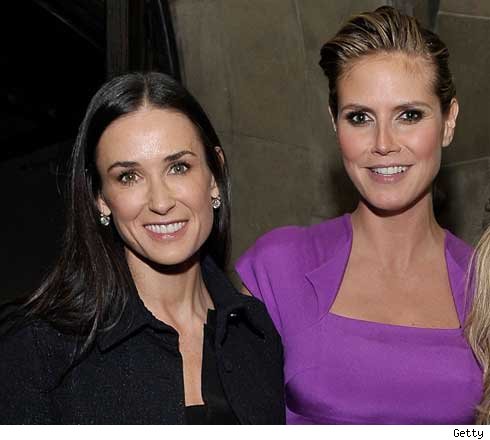 Demi Moore and Heidi Klum