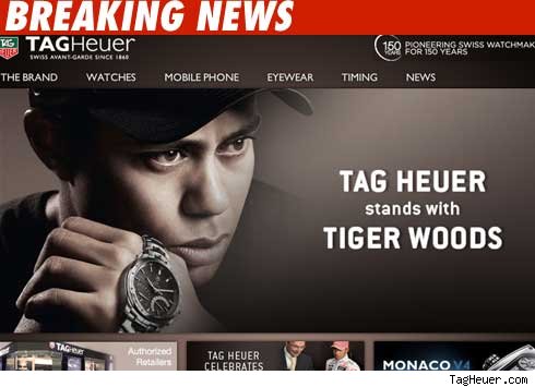 Watch Company Does About-Face on Tiger Tiger Woods