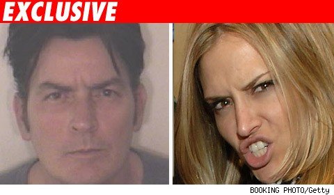 Charlie Sheen and Brooke Mueller