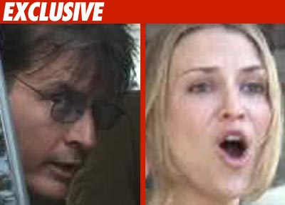 Charlie Sheen and Brooke Mueller
