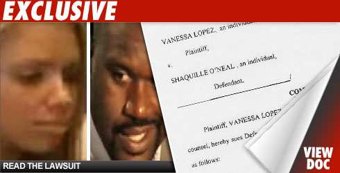 Shaquille O'Neal and Vanessa Lopez Lawsuit