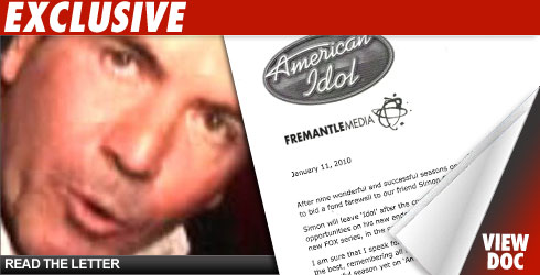 American 'Idol' Creator to Staff: Simon's Knockin' Us Off American 'Idol' Creator to Staff: Simon's Knockin' Us Off