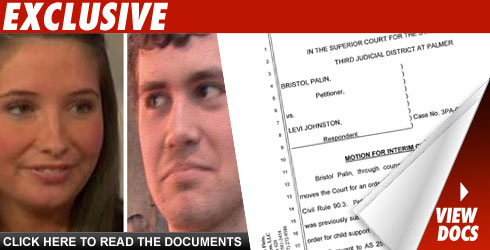 Bristol Palin and Levi Johnston Child Support Documents: Click to view!