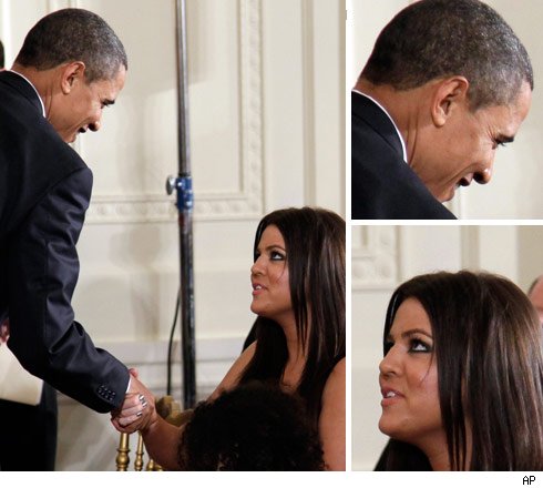 Khloe to Barack Obama -- I'm a Big, Big Fan Khloe Kardashian and Barack Obama