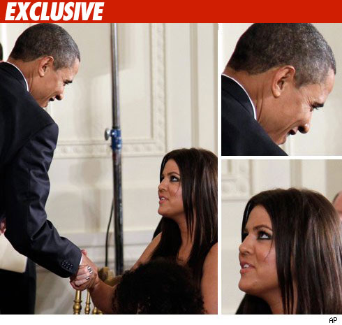 President Obama Keeps Up with the Kardashians President Barack Obama and Khloe Kardashian