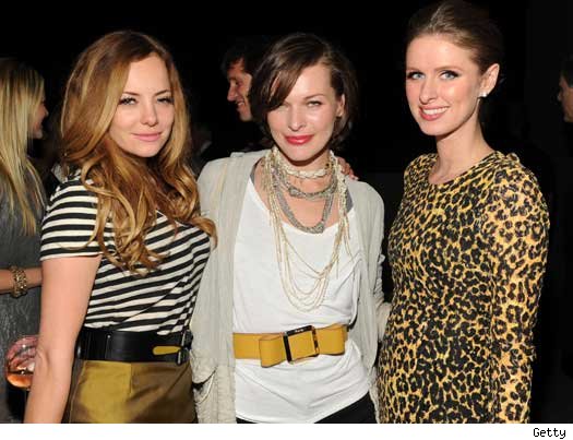 who would you rather? Bijou Phillips-Milla Jovovich-Nicky Hilton
