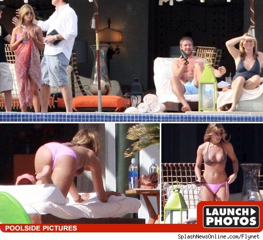 Jen & Gerard -- Bottoms Up in Mexico jen Aniston Gerard Butler