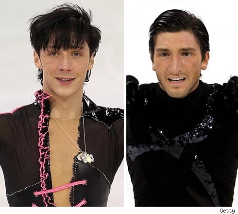 Johnny Weir and Evan Lysacek