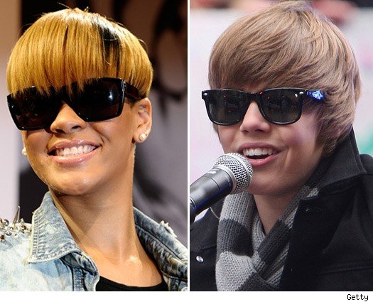 Rihanna and Justin Bieber