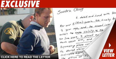 Drew's Alleged Stalker Threatened Ex-GF's Life Drew's Alleged Stalker Threatened Ex-GF's Life