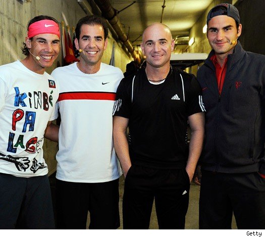 Tennis Studs: Who'd You Rather? Nadal, Sampras, Agassi and Federer