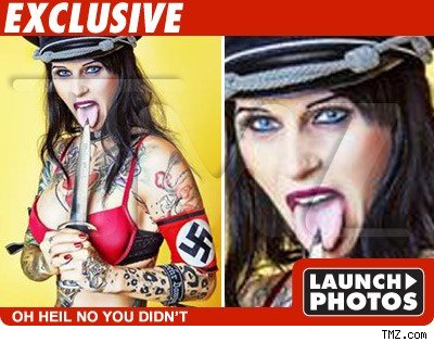 esse James 'Mistress' -- Furor Over Nazi Pose Michelle McGee