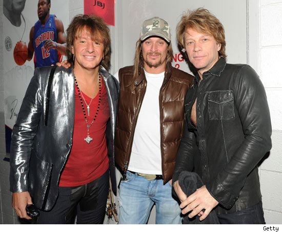 Richie Sambora, Kid Rock and Jon Bon Jovi