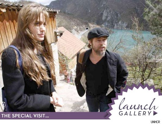 Brad & Angelina's Bosnian Voyage Brad Pitt & Angelina Jolie: Click to launch