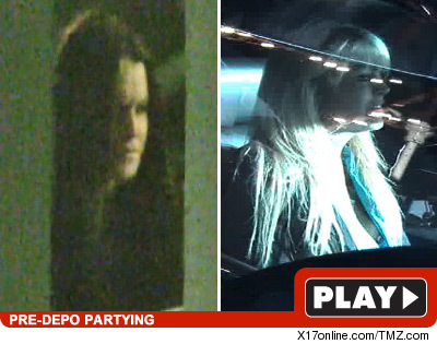 Lindsay Lohan and Mom Party Before Deposition