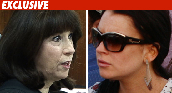 Judge Revel and Lindsay Lohan
